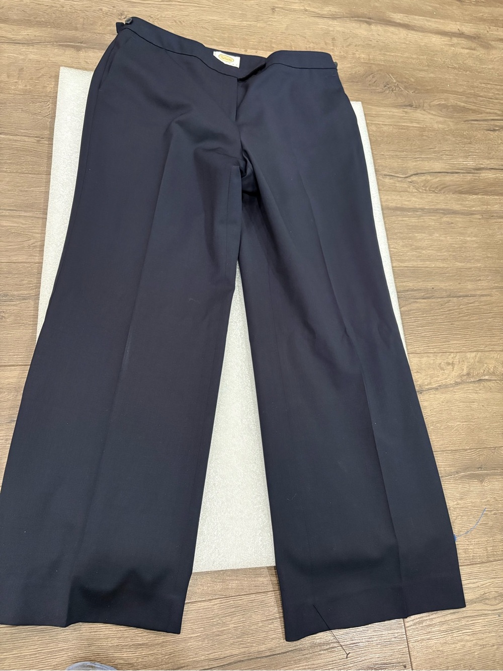 [Sz12Ins28”]Talbots Navy Wool Dress Pants - Straight Leg Fully Lined